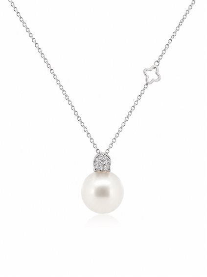 Collier Recarlo Femme in Or blanc Perla XD 253/0950 - XD 253/0950